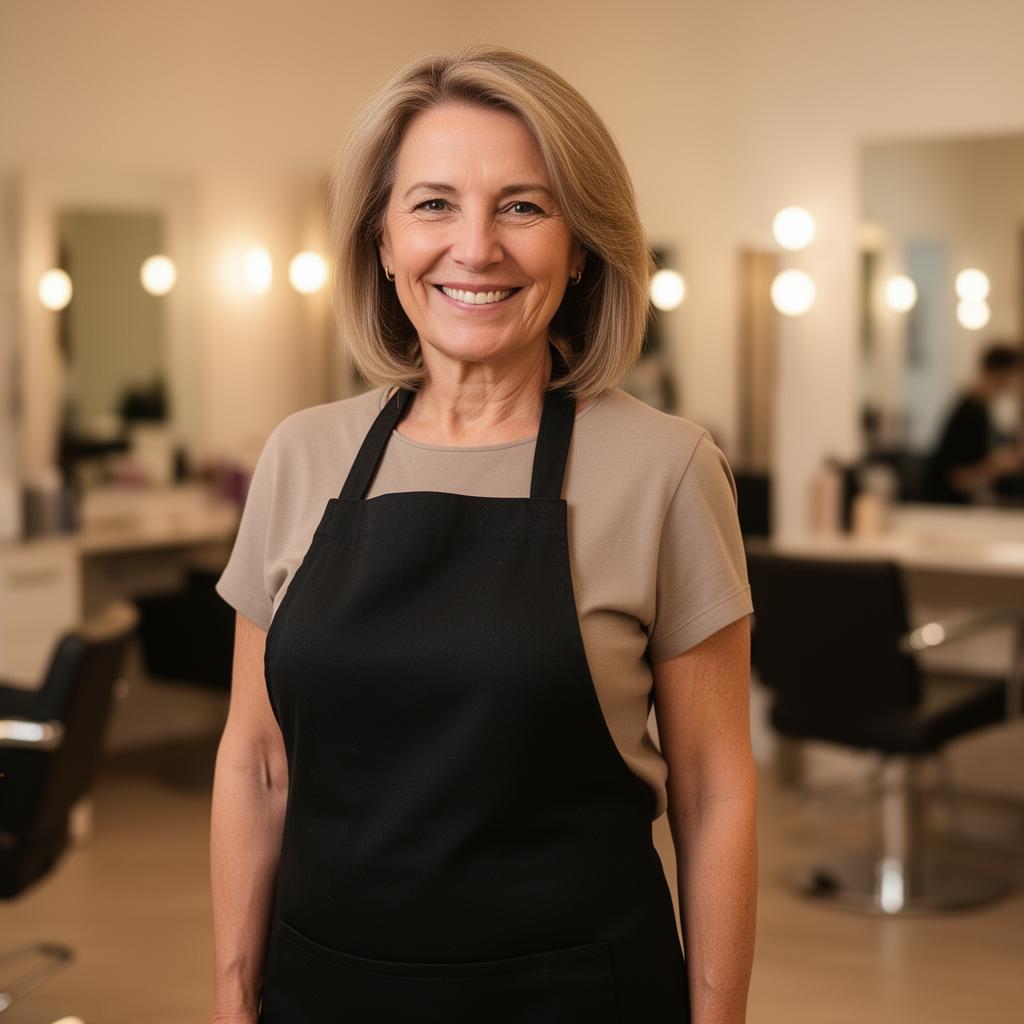 Karin Geppert in ihrem Salon