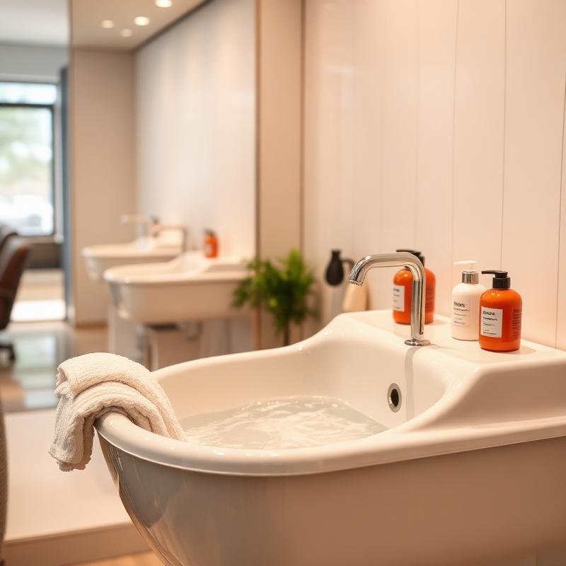 Waschplatz im Salon